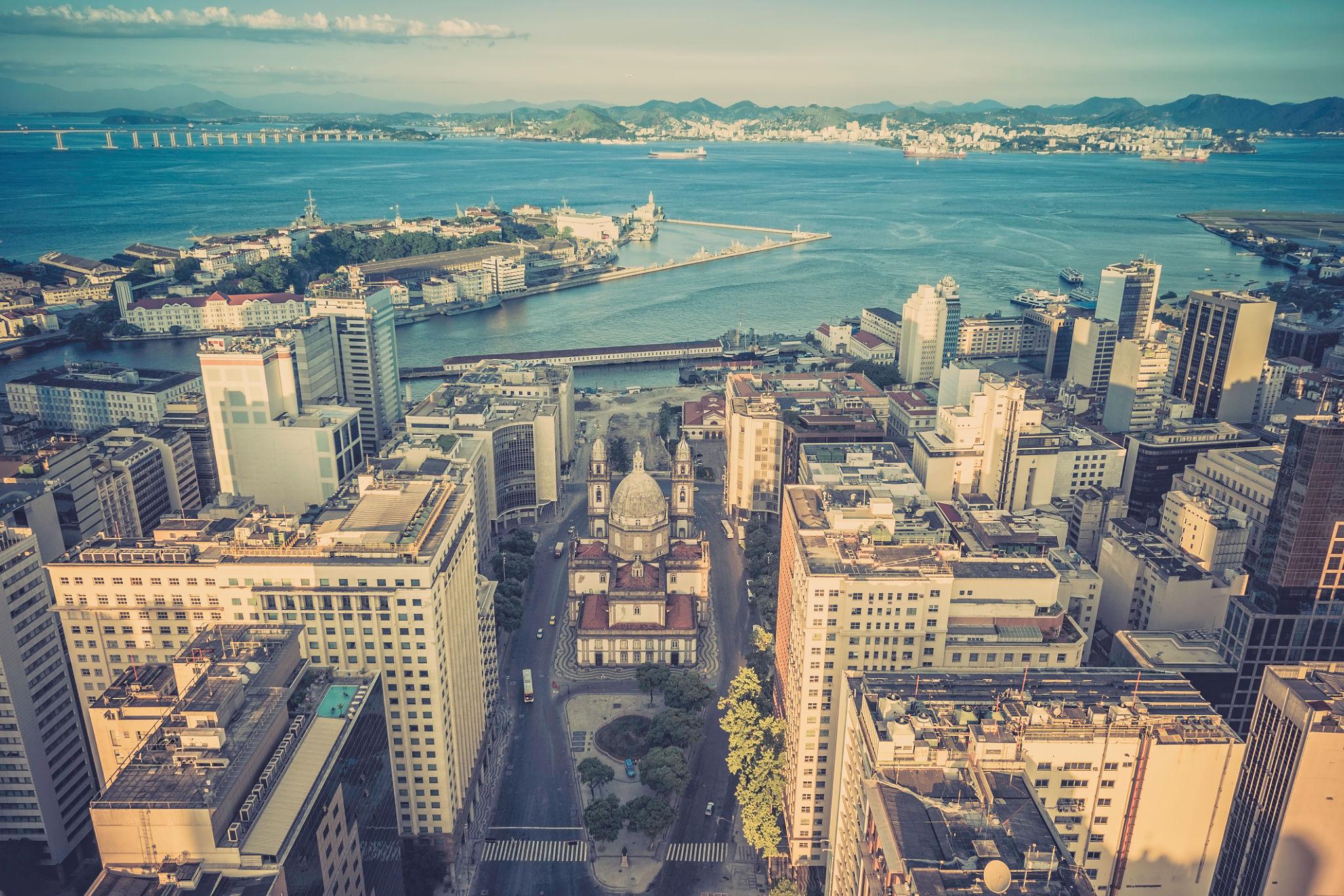 Vista Aérea do Centro do Rio de Janeiro
